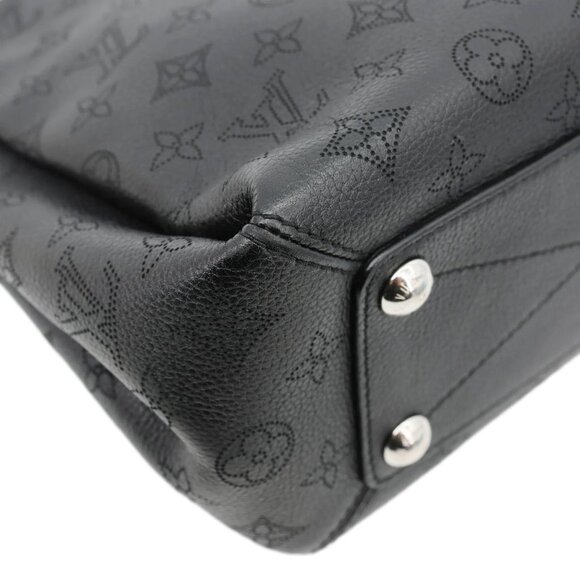 LOUIS VUITTON  Babylone BB Mahina Leather Chain Shoulder Bag Black - Picture 7 of 11